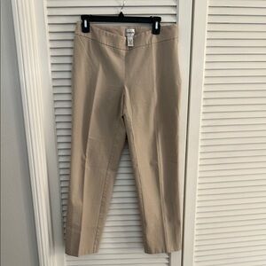Women’s Chicos tan stretchy pants 1 one tailored to petite